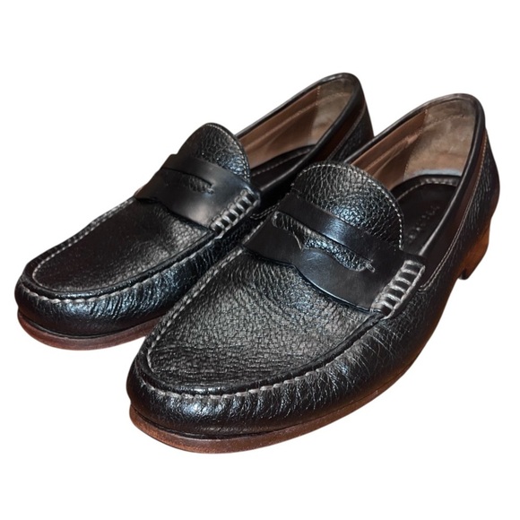 HS Trask Black Leather Penny Loafer Butter Soft Shoe Slip On Size 8M
